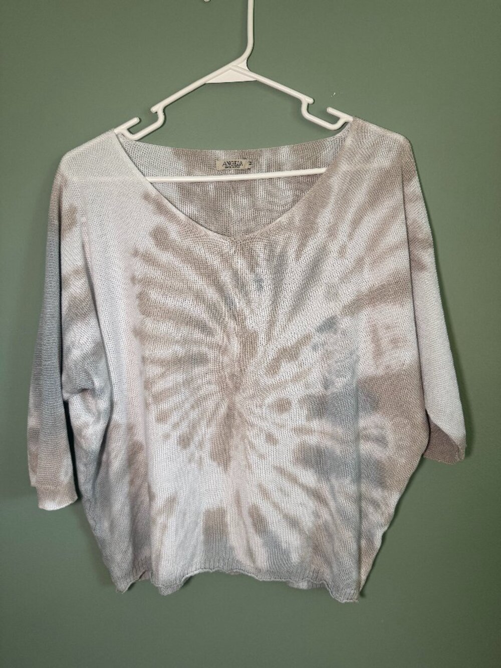 Angela Made in Italy Tie-Dye Top — M